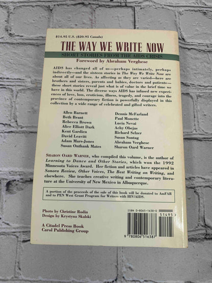 The Way We Write Now: Short Stories from the AIDS Crisis