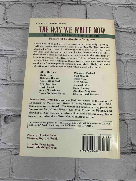 The Way We Write Now: Short Stories from the AIDS Crisis