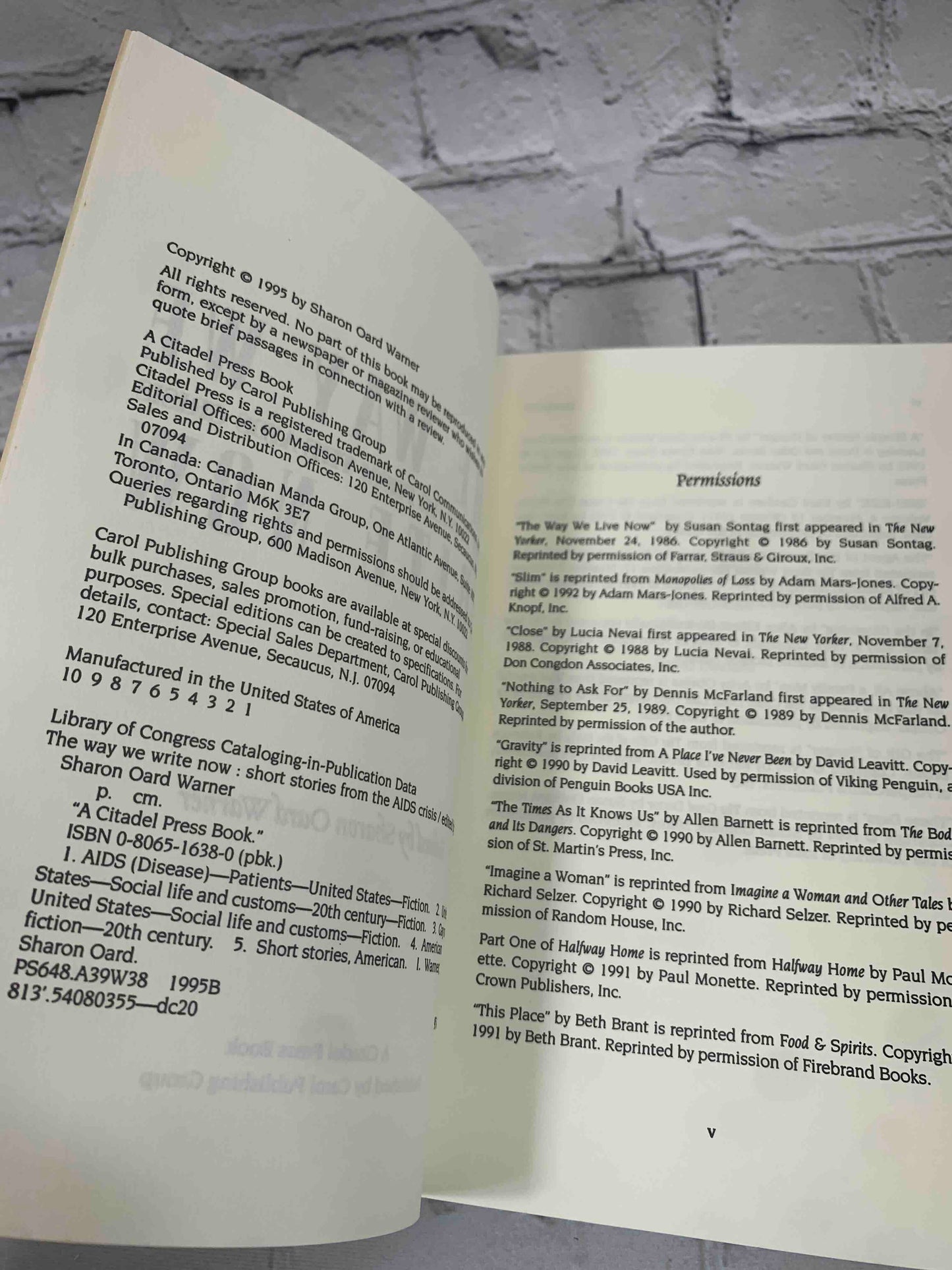 The Way We Write Now: Short Stories from the AIDS Crisis