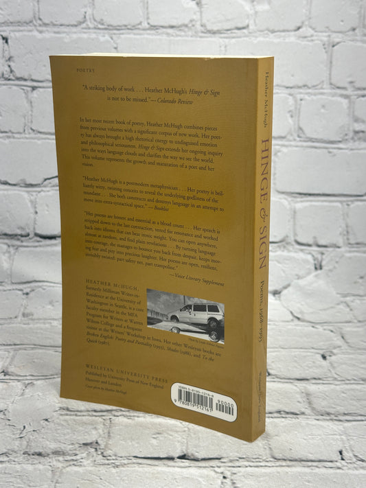 Hinge and Sign, Poems 1968-1993