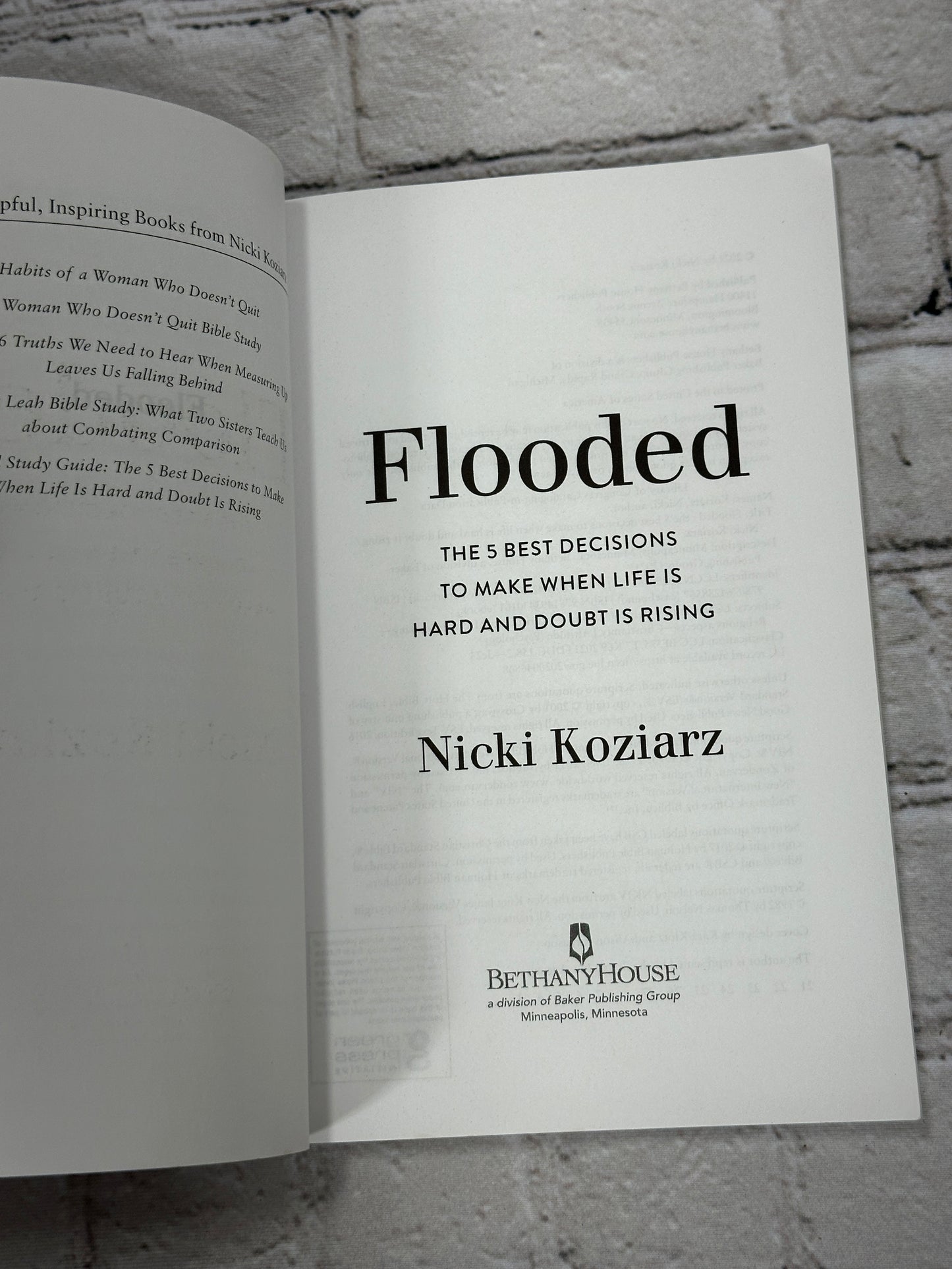 Flooded: The 5 Best Decisions to Make By Nicki Koziarz [2021]