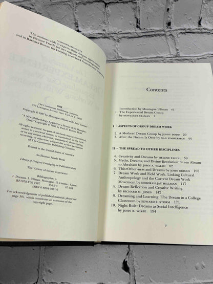 The Variety of Dream Experience: Expanding Our Ways of Working With Dreams (SIGNED)