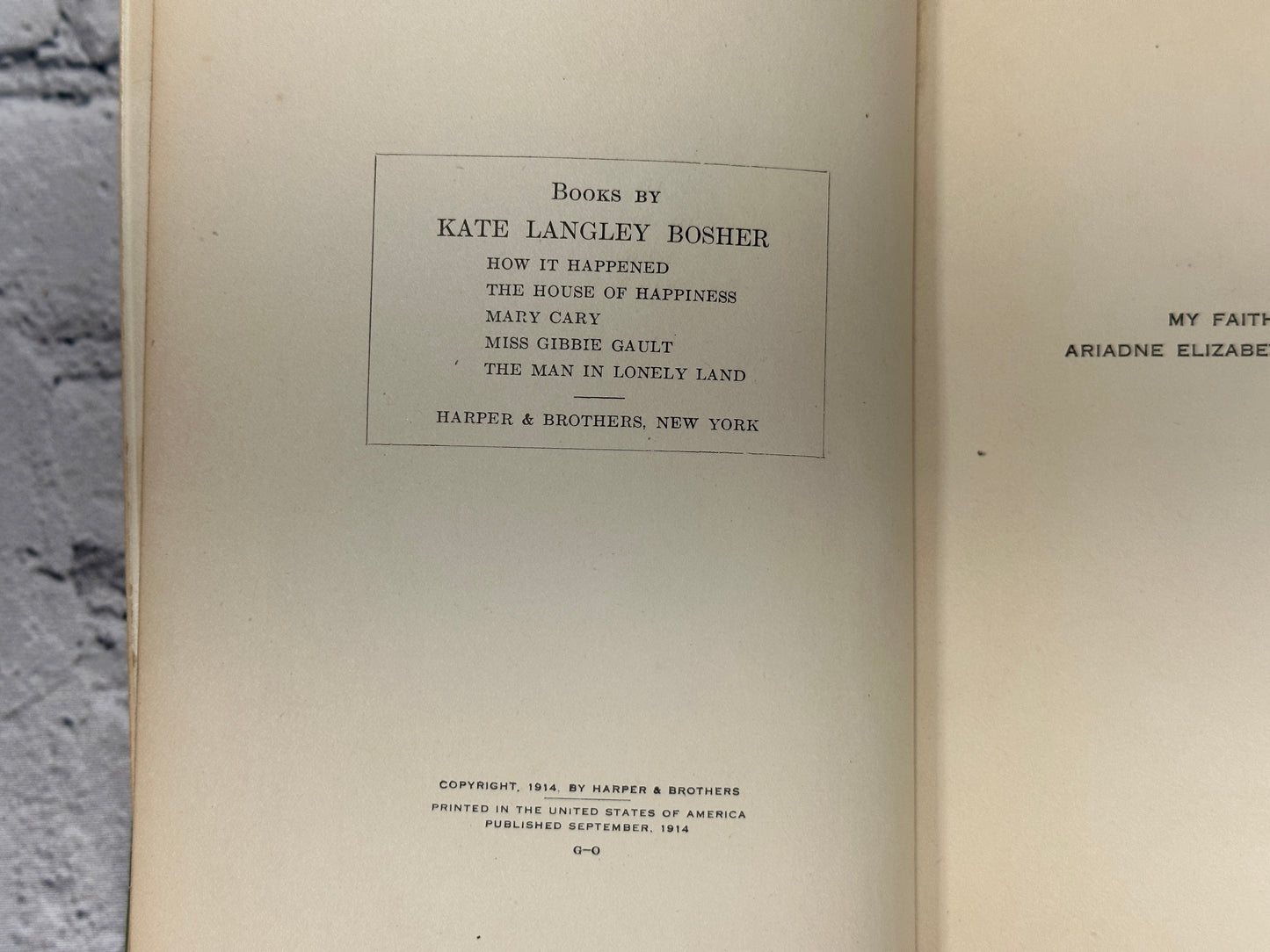 How It Happened by Kate Langley Bosher [1914]