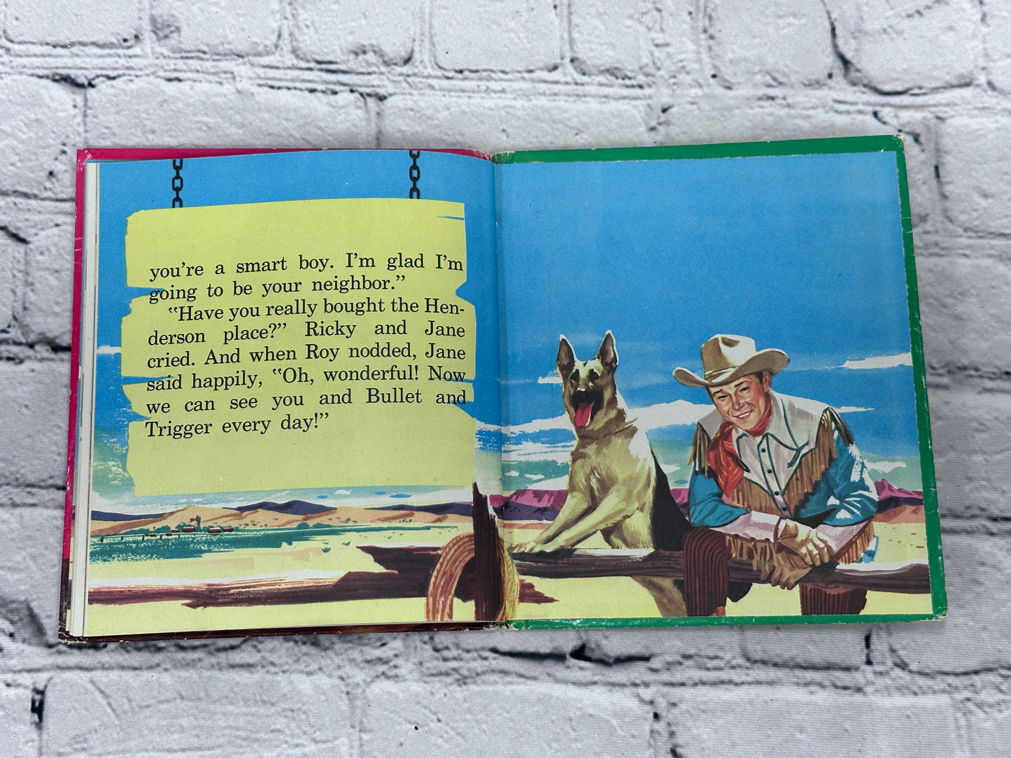 Roy Rogers Bullet Leads the Way by Frances Wood [Authorized Ed. · Tell A Tale · 1953]