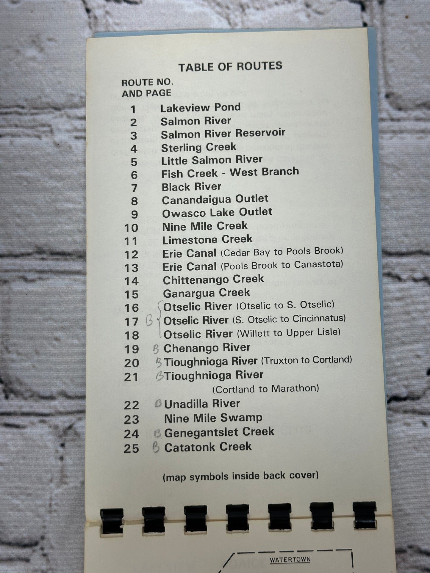 Central New York Canoe Routes By Ka-Na-Wa-Ke Canoe Club Syracuse, NY [1981]