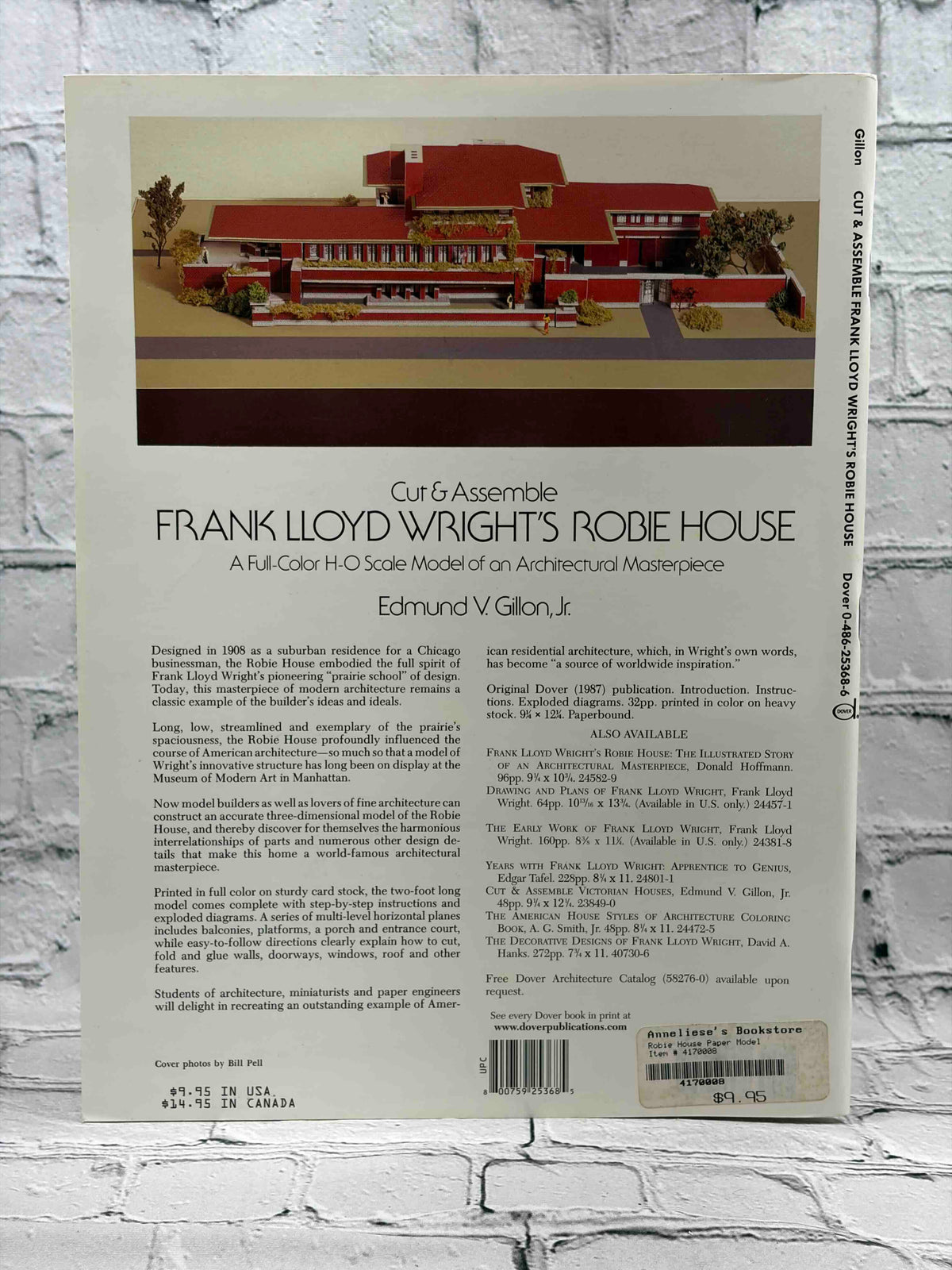 Cut & Assemble Frank Lloyd Wright's Robie House