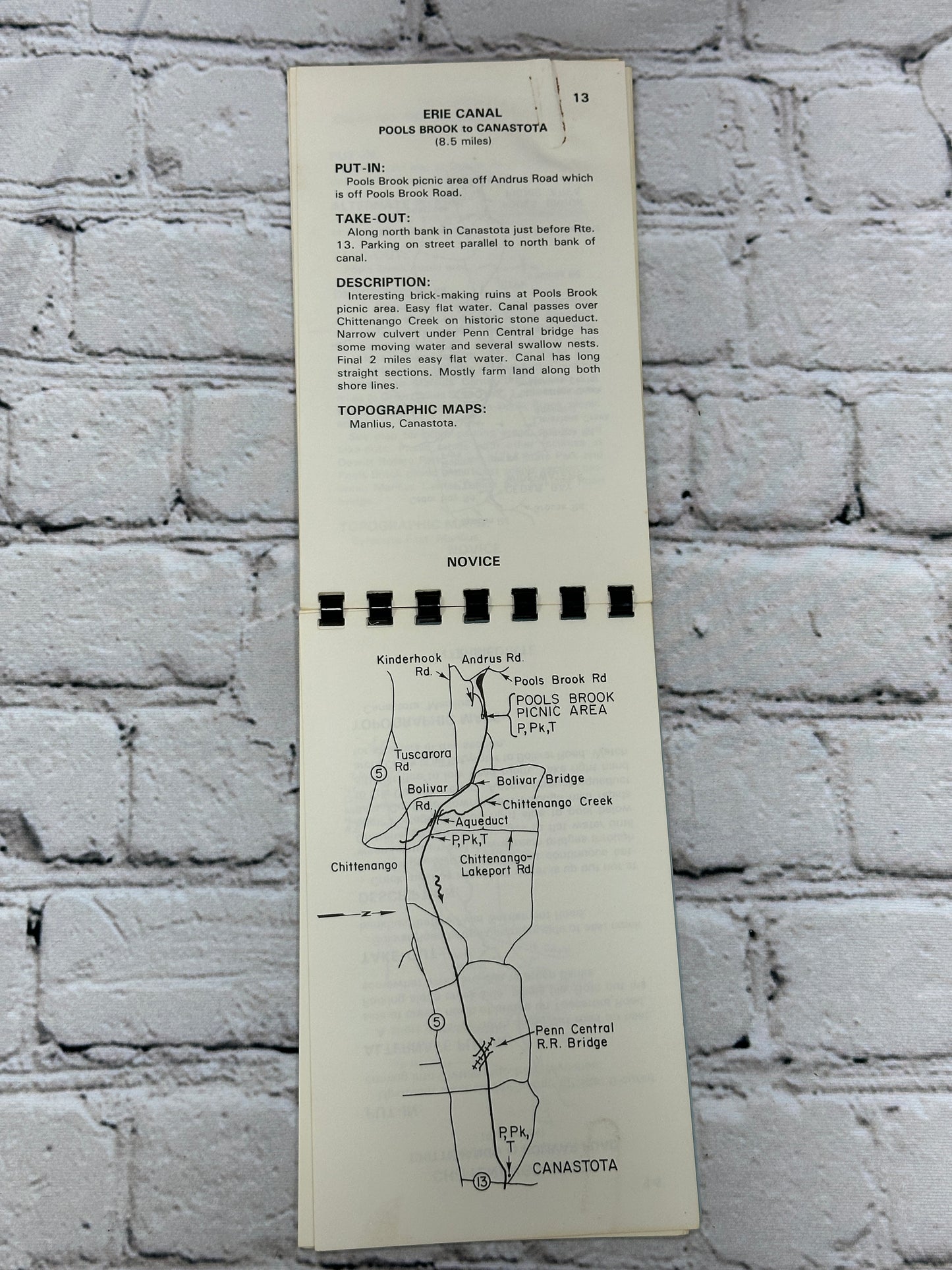 Central New York Canoe Routes By Ka-Na-Wa-Ke Canoe Club Syracuse, NY [1981]