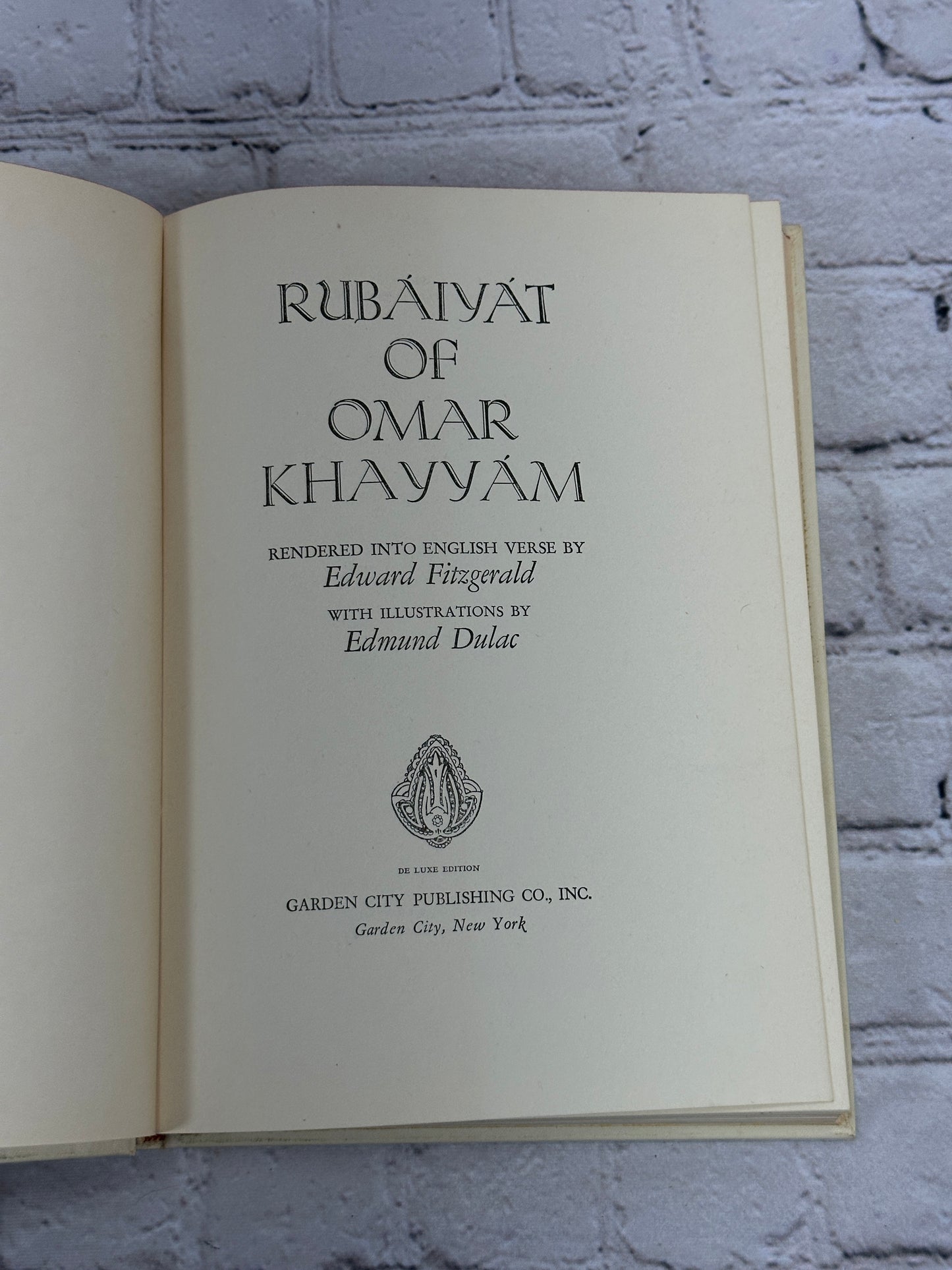 The Rubaiyat of Omar Khayyam Illustrated by Edmund Dulac W/Slipcase [1937]