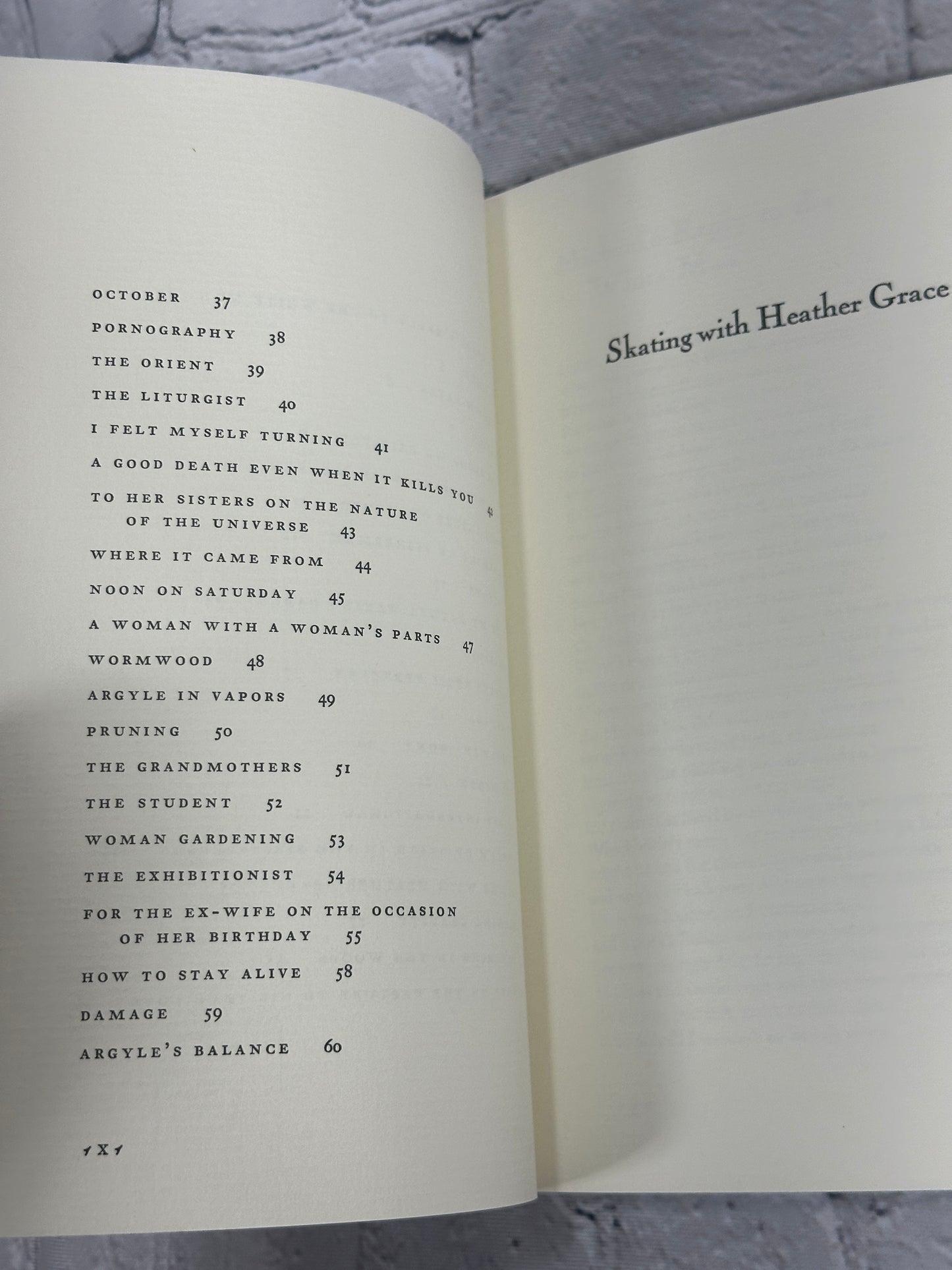 Skating with Heather Grace: Poems by Thomas Lynch [First Edition · 1986]