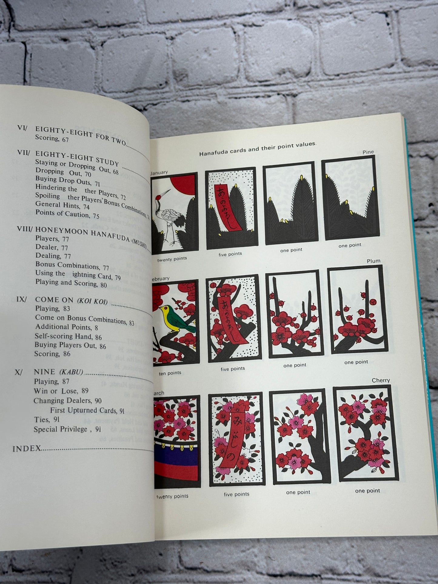 Hanafuda: The Flower Card Game Compiled by Japan Publications [1988 · 8th Print]