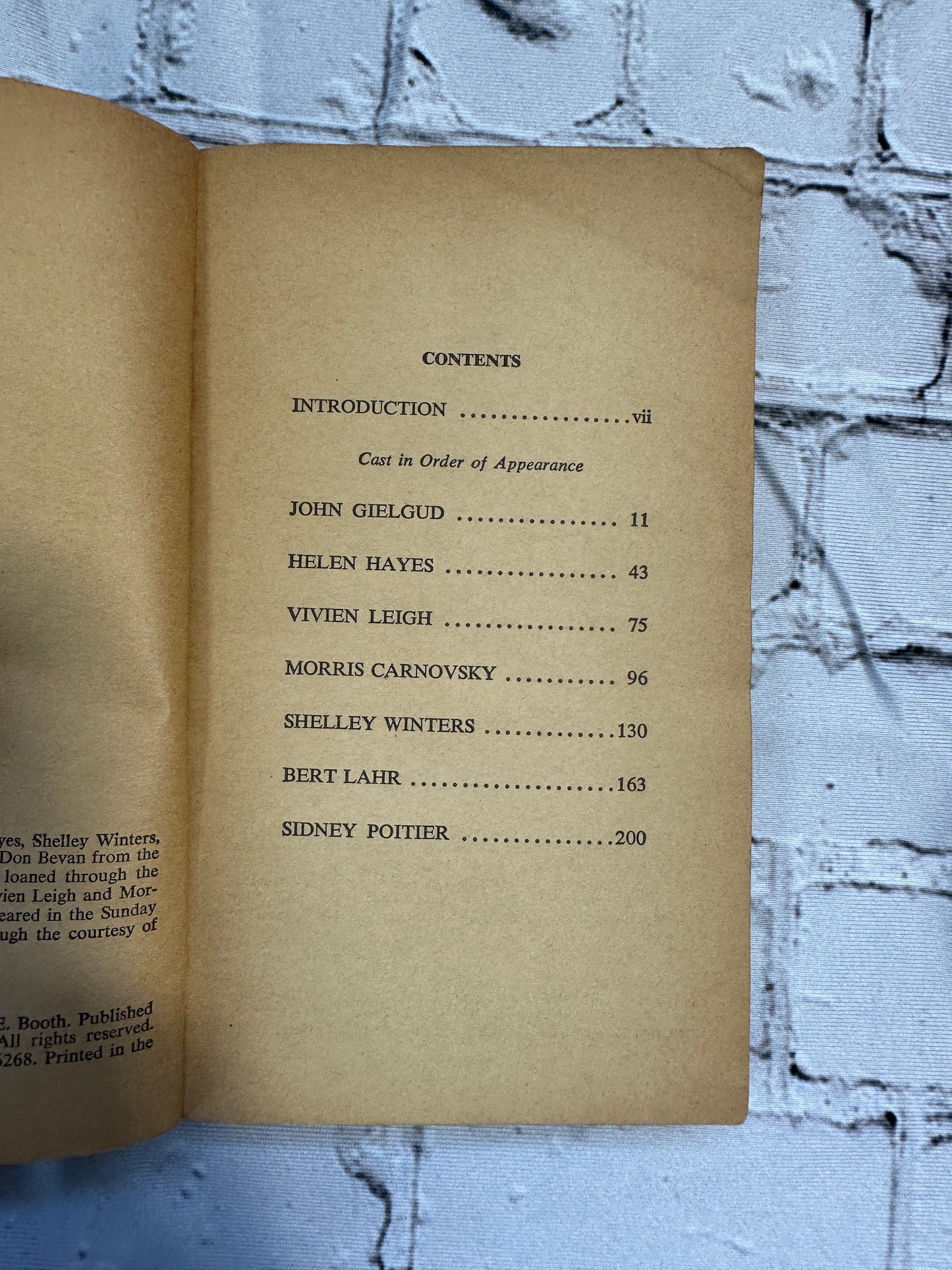 Actors Talk About Acting I by Lewis Funke, John E. Booth [1961]