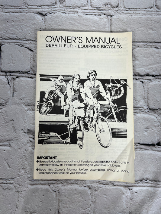 Derailleur Equipped Bicycles Owner's Manual [Huffy Corporation · 1982]