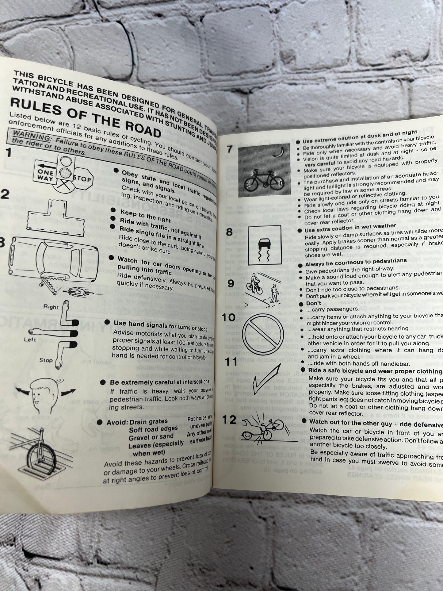 Derailleur Equipped Bicycles Owner's Manual [Huffy Corporation · 1982]