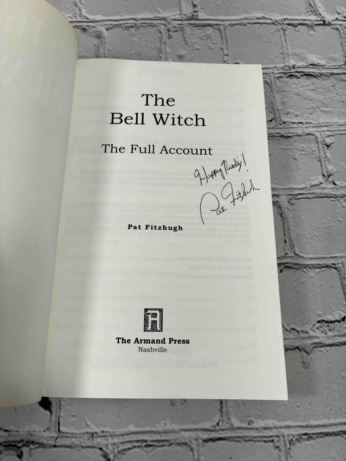 The Bell Witch: The Full Account (Signed)