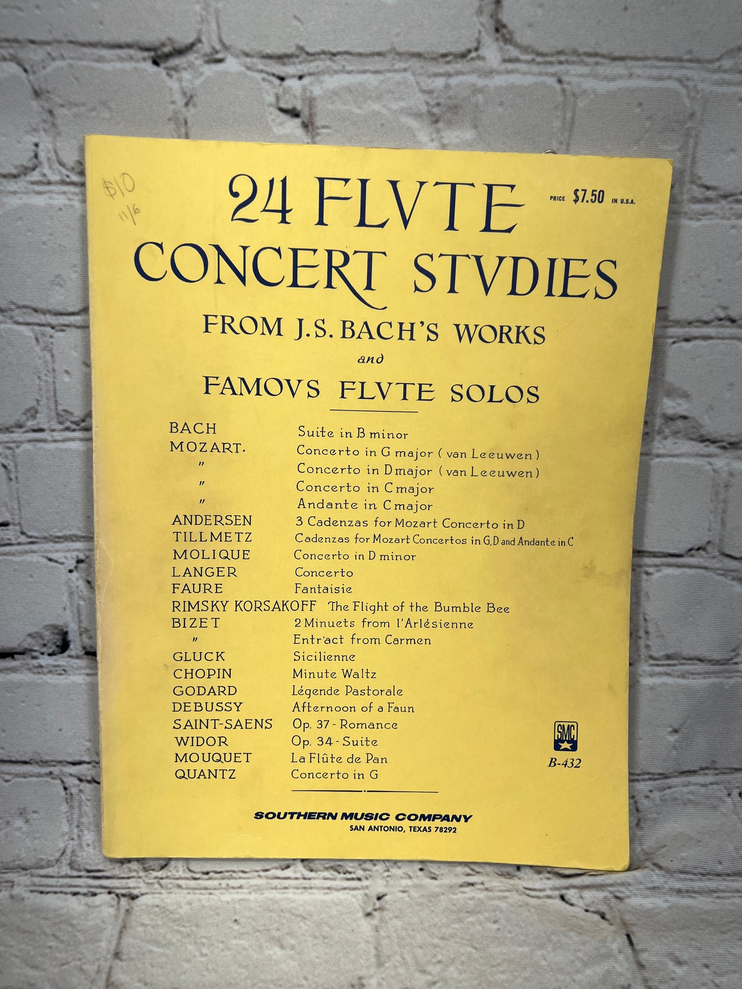 24 Flute Concert Studies Bach's Works & Famous Flute Solos [B-432]