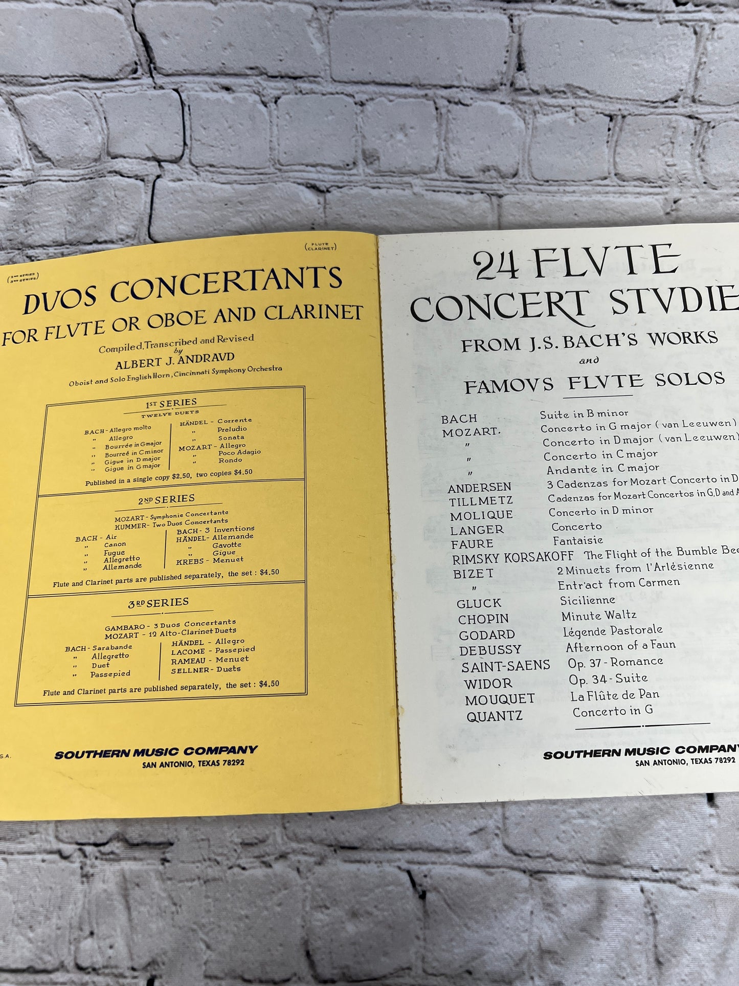 24 Flute Concert Studies Bach's Works & Famous Flute Solos [B-432]