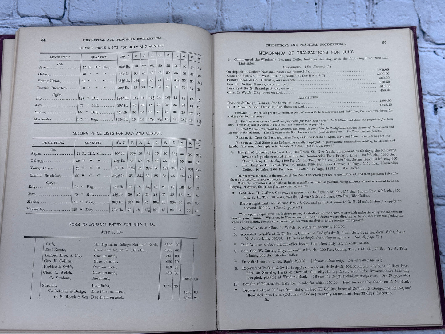 The New Theoretical and Practical Introductive Bookkeeping [Williams & Rogers · 1900]