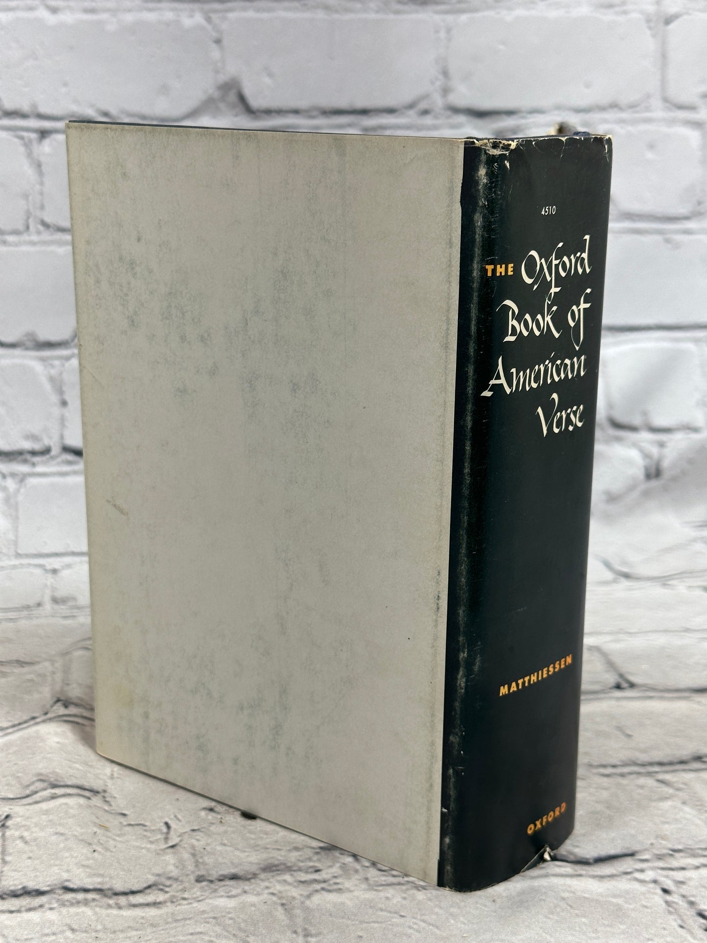 The Oxford Book of American Verse by F.O. Matthiessen [1950]