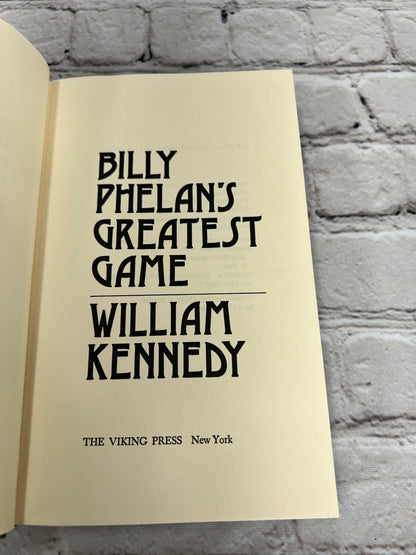 Billy Phelan's Greatest Game by William Kennedy [1st Edition · 1978]