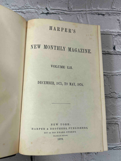 Harper Magazine Volume 52 (December 1875 - May 1876)