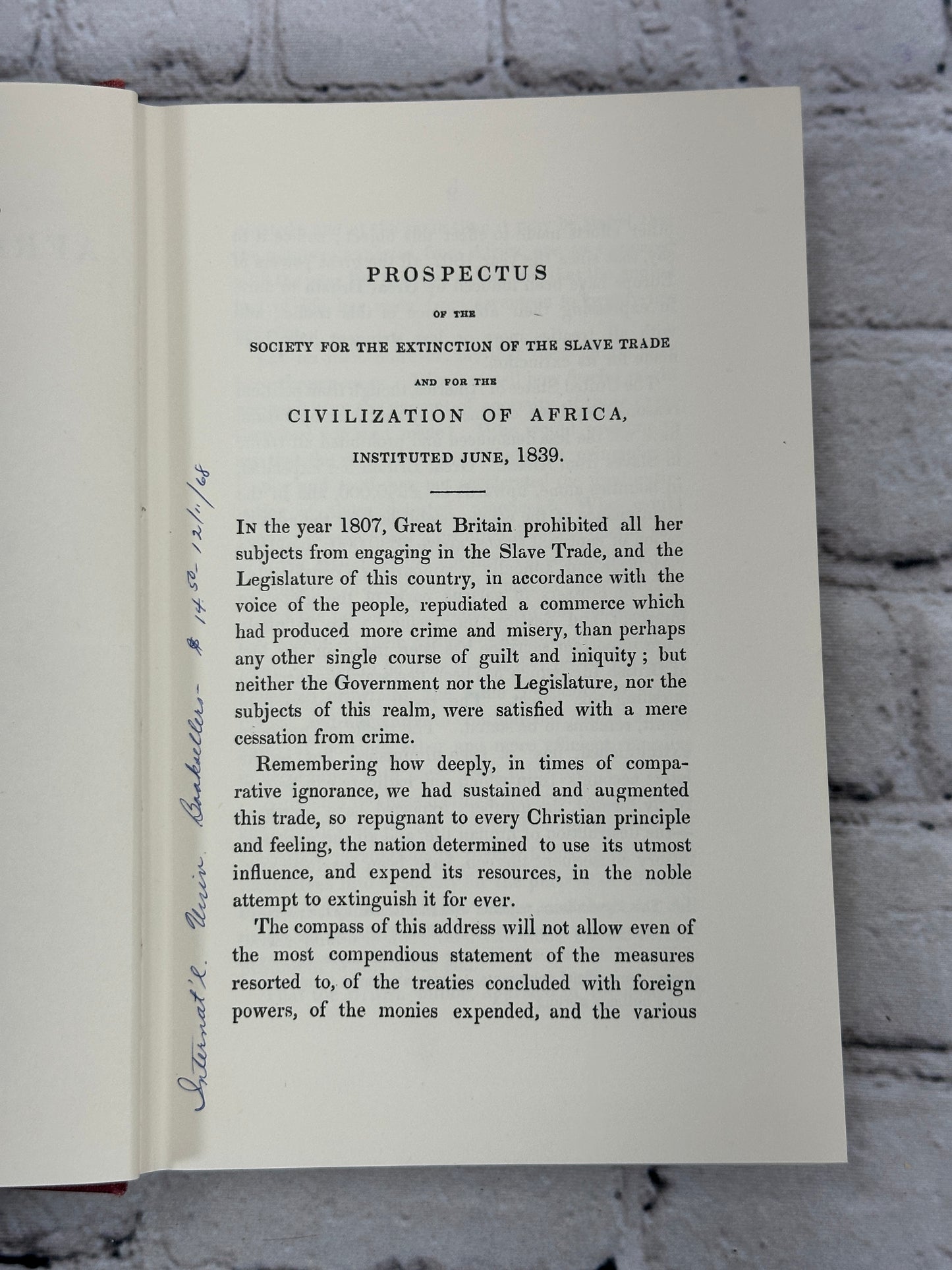 The African Slave Trade and Its Remedy by T.F. Buxton [1967]