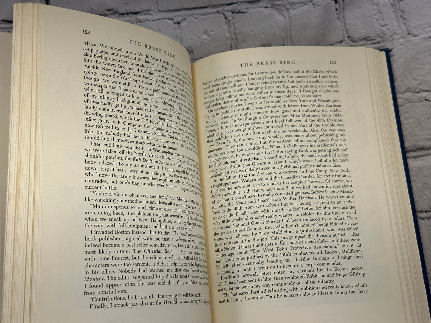 The Brass Ring by Bill Mauldin [1971 · 1st Ed. · W. W. Norton & Company]