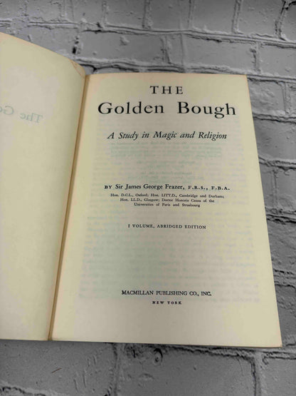 The Golden Bough: A Study in Magic and Religion