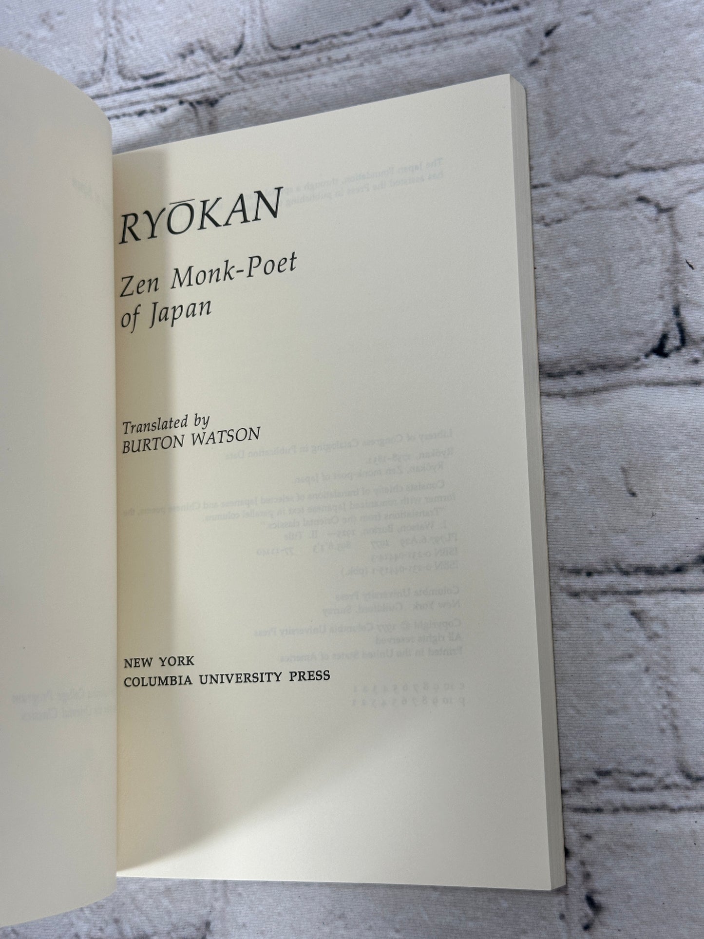 Ryokan:  Zen Monk - Poet of Japan [1st Print · 1992]