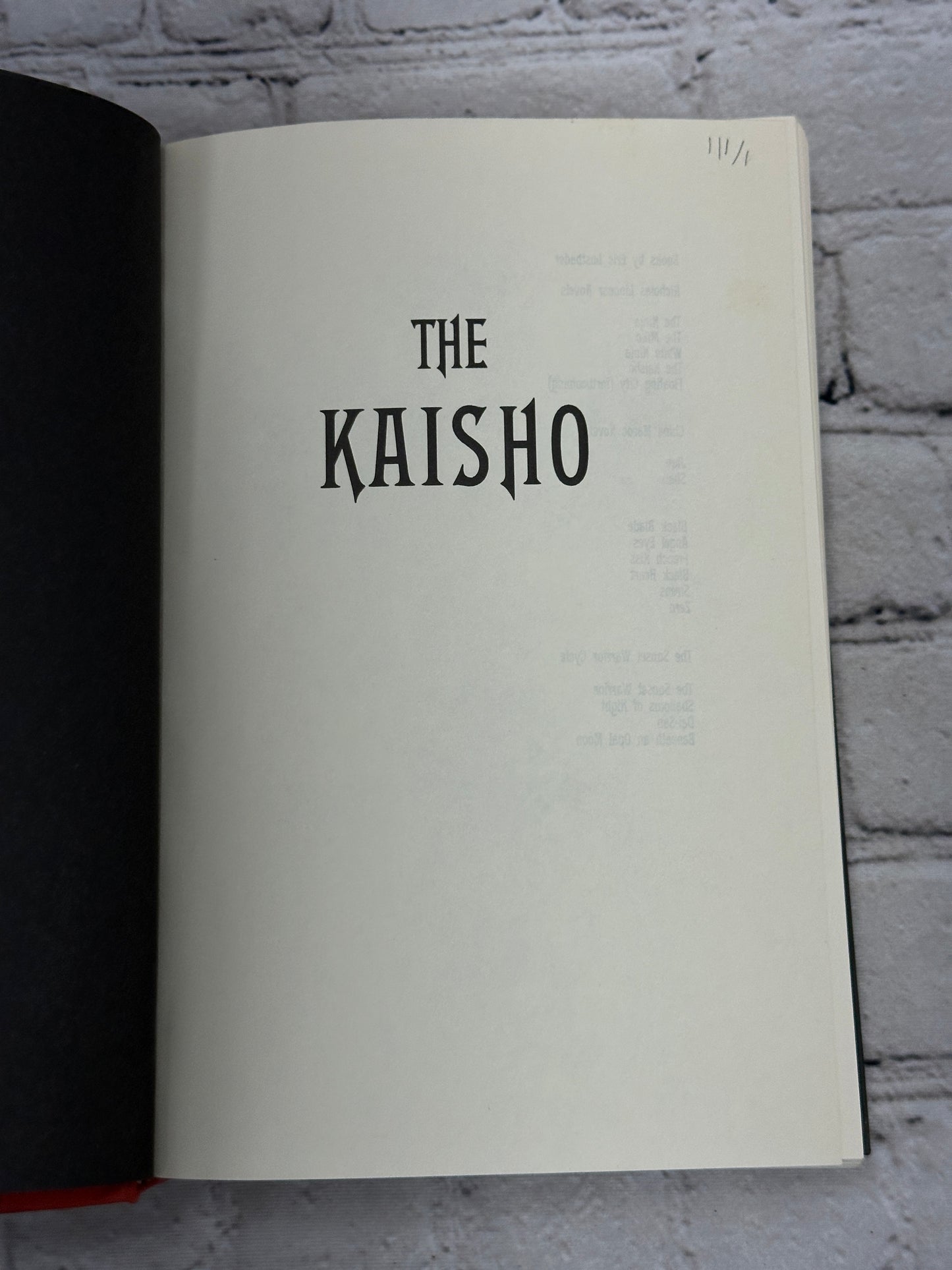 The Kaisho by Eric Lustbader [1993]