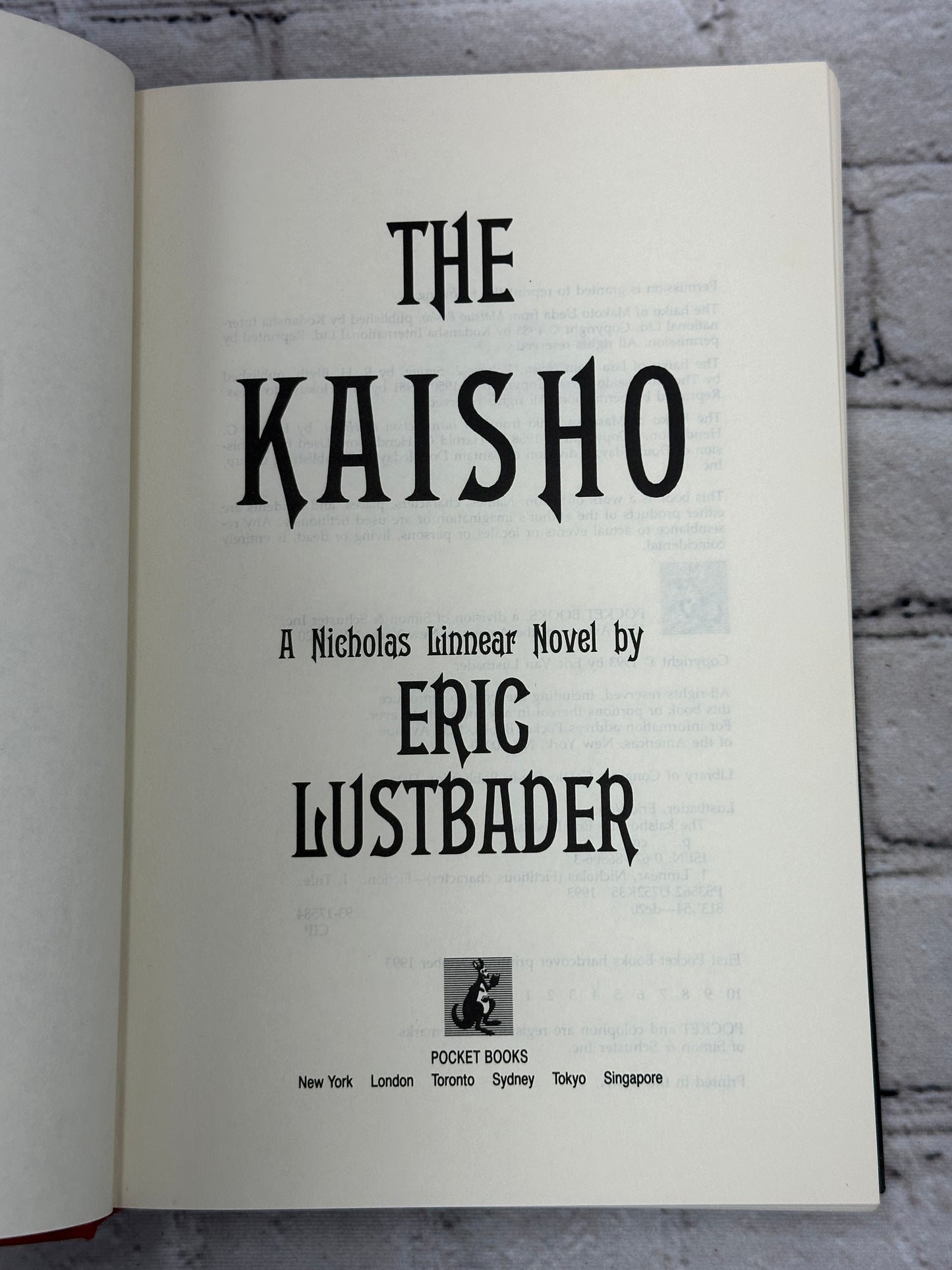 The Kaisho by Eric Lustbader [1993]