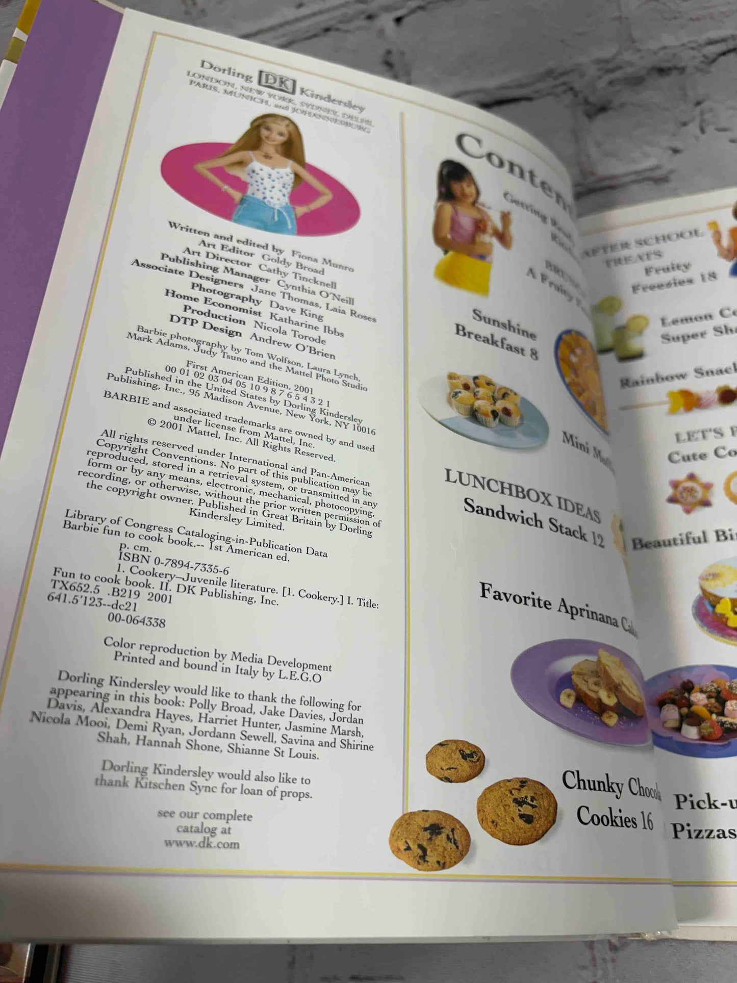 Barbie Fun to Cook Book