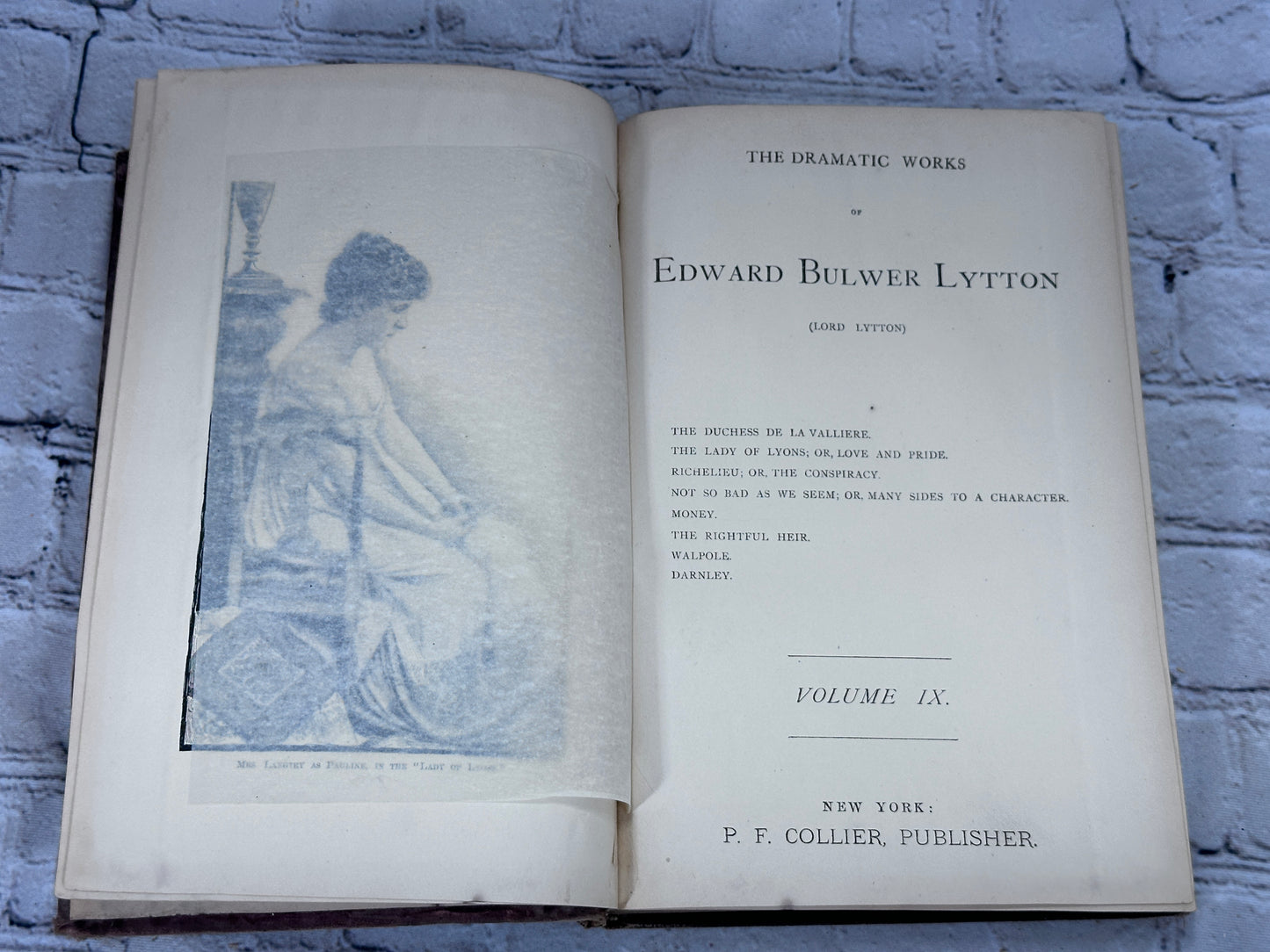 Bulwer's Works [Complete 9 Volume Set · Edward Bulwer Lytton · Circa 1800s]