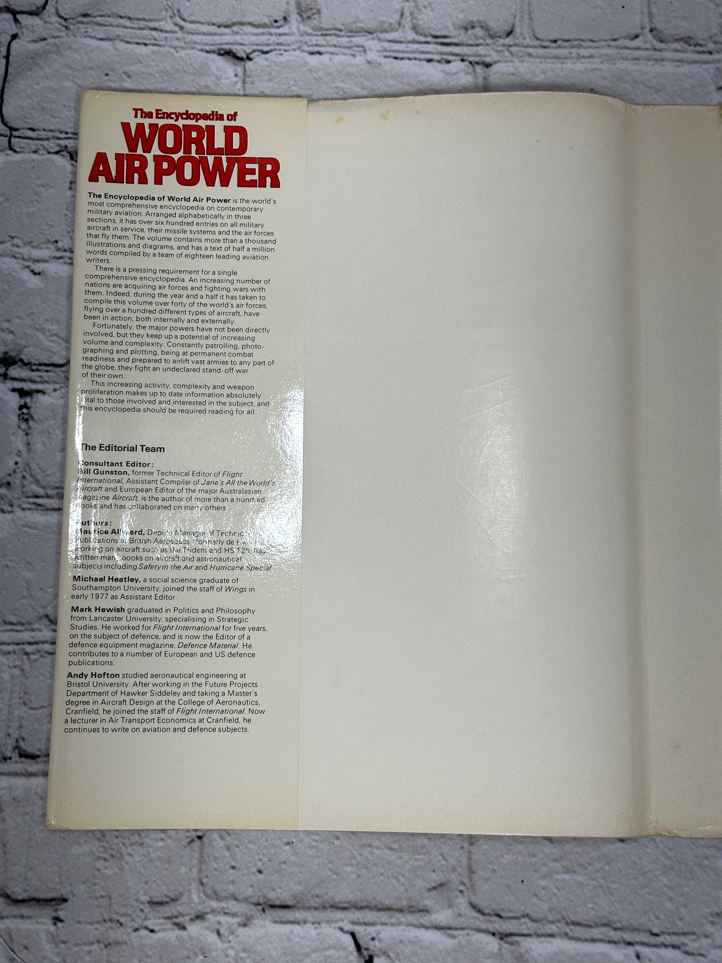 The Encyclopedia Of World Air Power edited by Bill Gunston [1981]