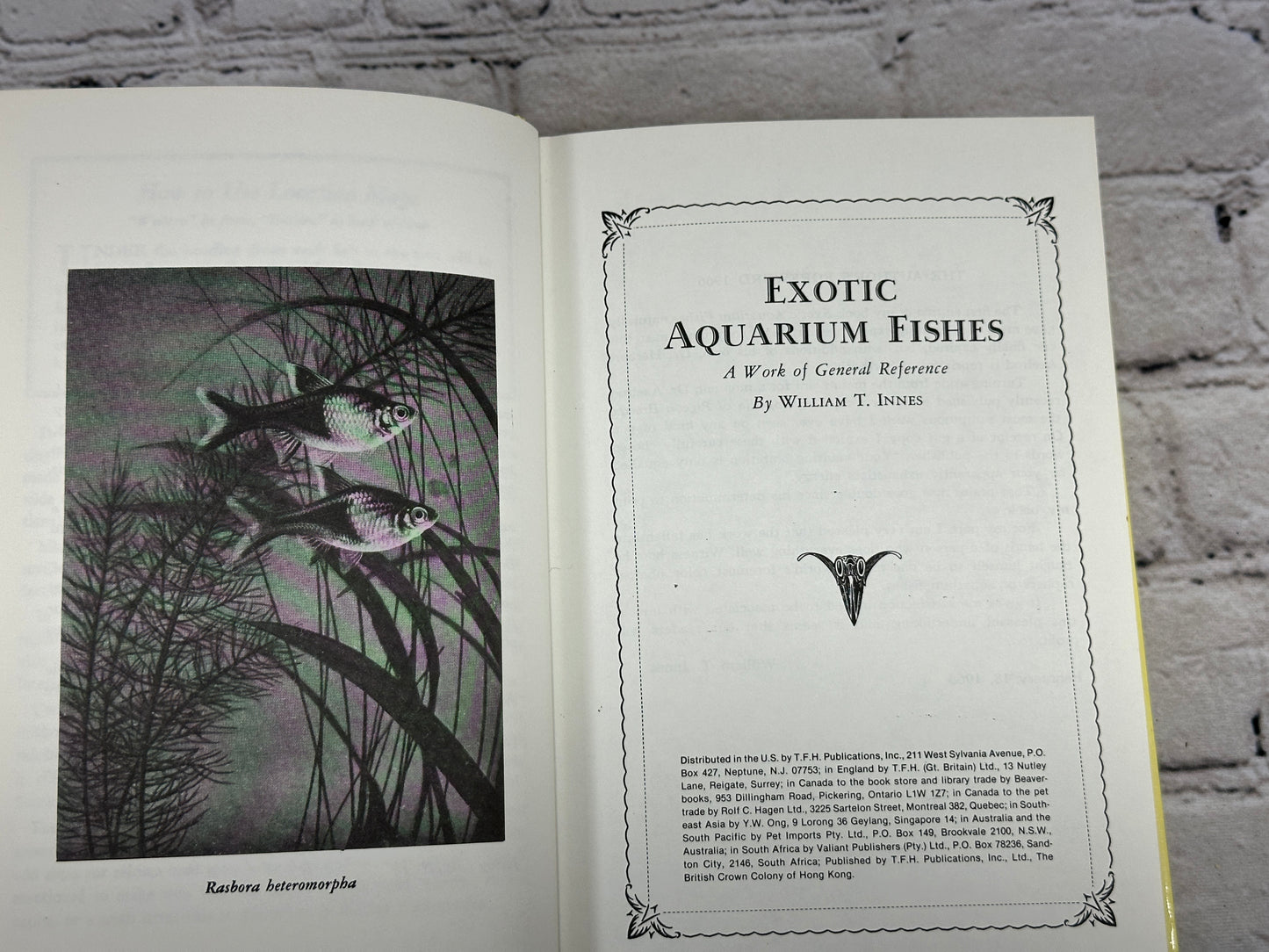 Exotic Aquarium Fishes by Dr. William T. Innes [1979]