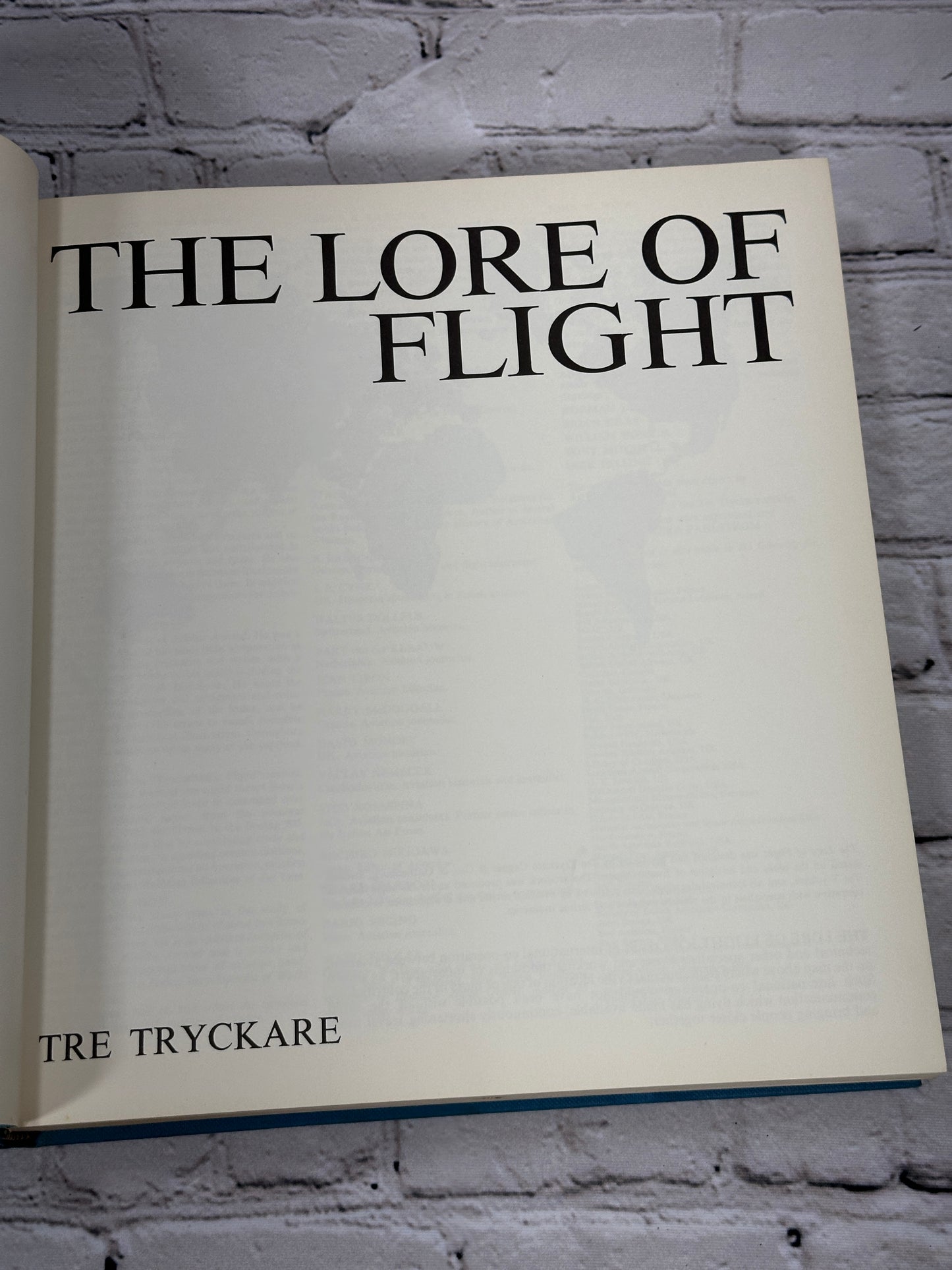 The Lore of Flight by Tre Tryckare [1970]