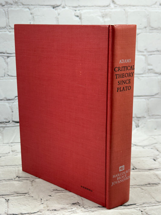 Critical Theory since Plato by Hazard Adams [1971]