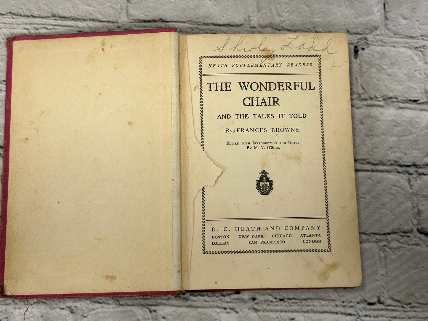 The Wonderful Chair and the Stories It Told by Frances Browne [1930 · Rev.Ed.]