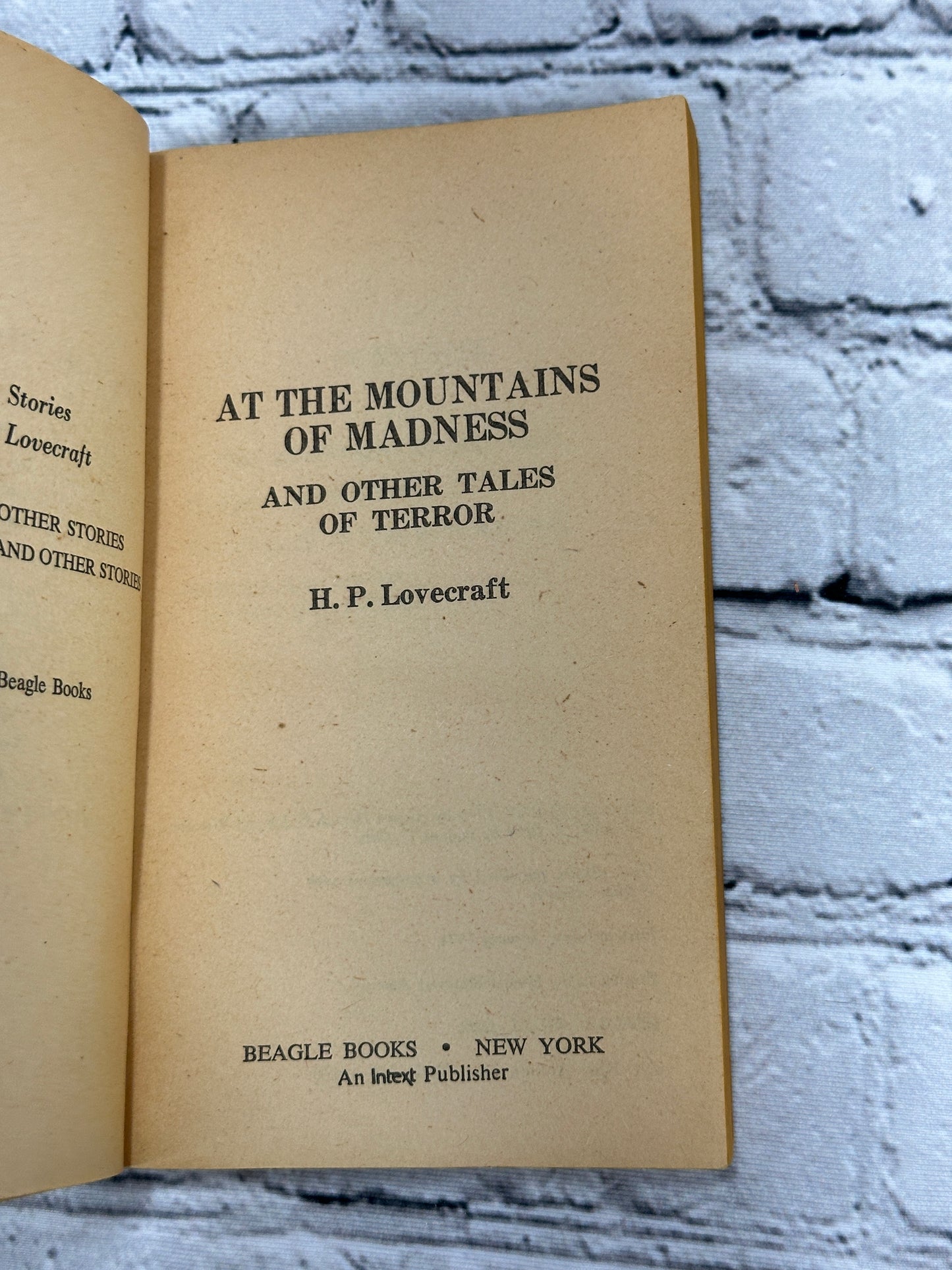 At The Mountains Of Madness By H.P. Lovecraft [1st Print · 1971]