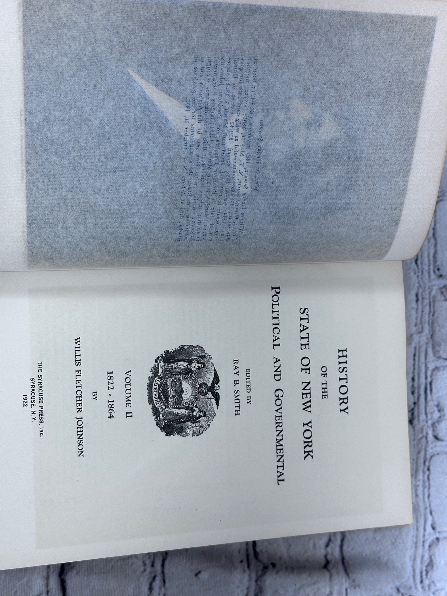 History of New York State by Ray B. Smith [Autograph Edition #1657 · 1922]