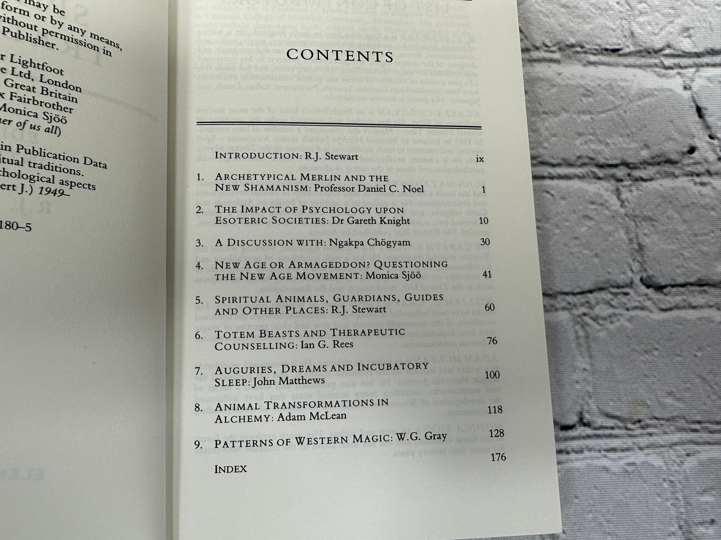 Psychology and the Spiritual Traditions edited by R.J. Stewart [1990]