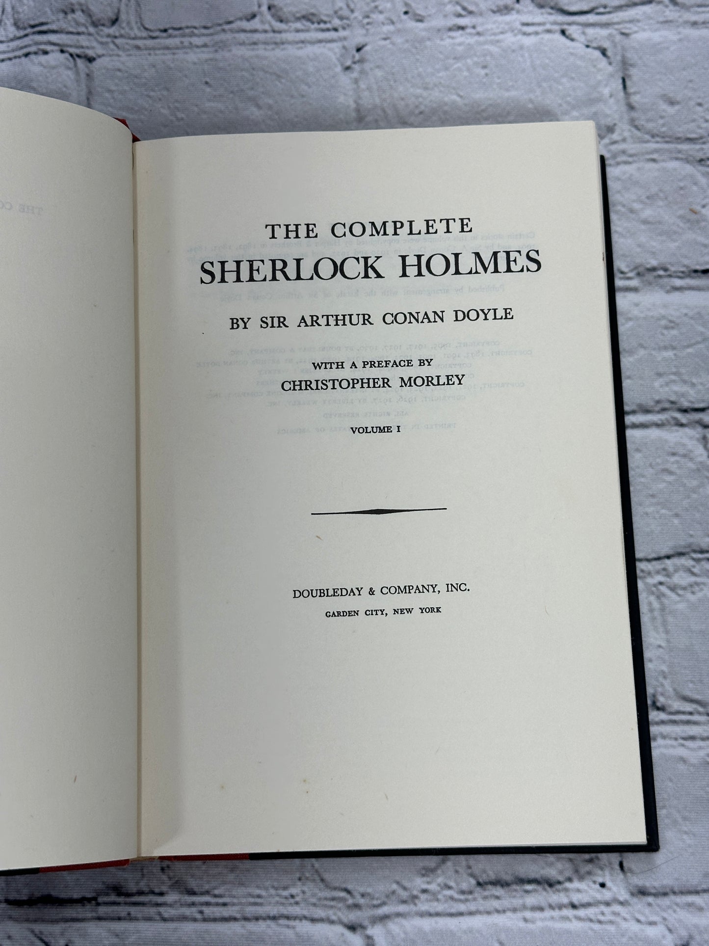 The Complete Sherlock Holmes in Two Handsome Volumes Christopher Morley