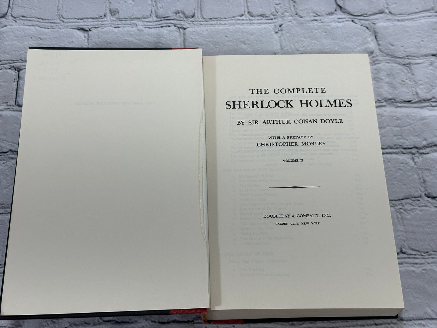 The Complete Sherlock Holmes in Two Handsome Volumes Christopher Morley