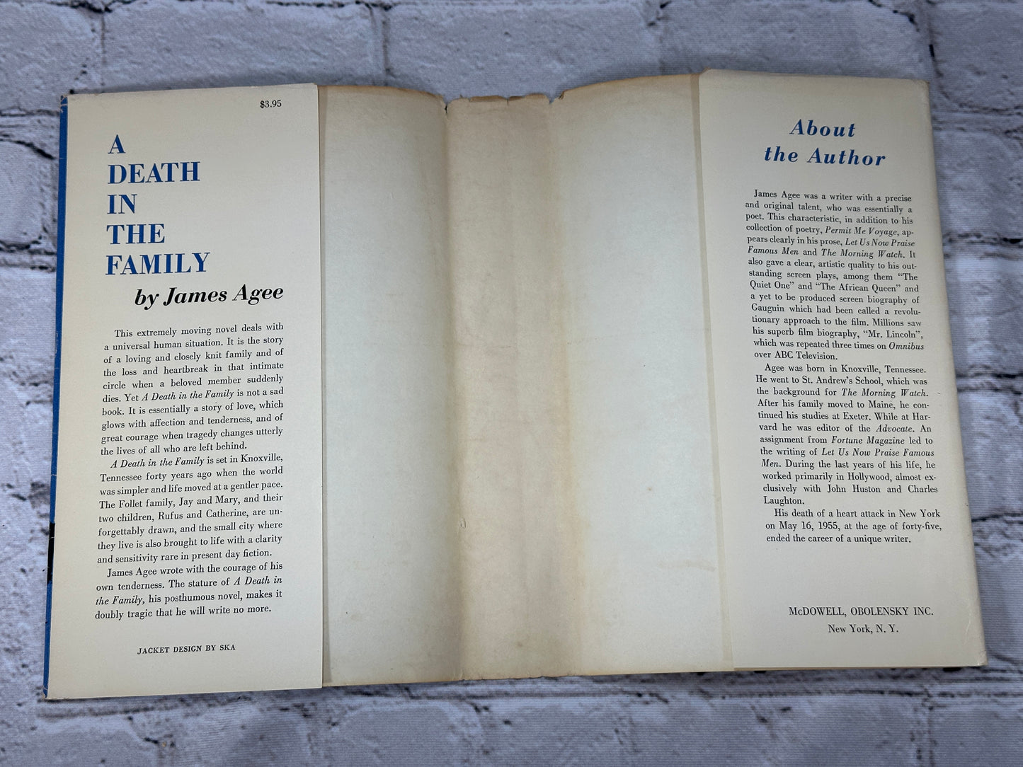 A Death in the Family By James Agee [1957 · 3rd Printing]