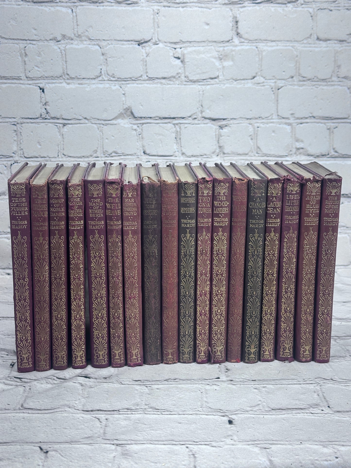 Thomas Hardy [Set of 18 Macmillan's Pocket Library Edition Leather Books · 1919-1920]