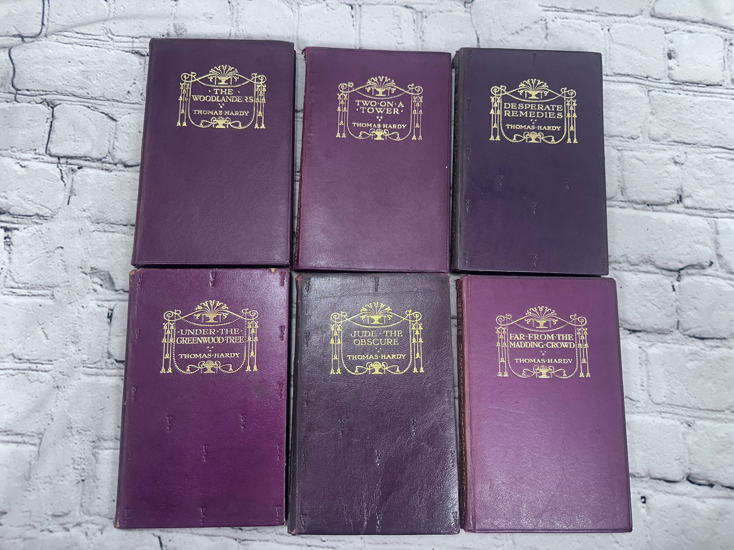 Thomas Hardy [Set of 18 Macmillan's Pocket Library Edition Leather Books · 1919-1920]