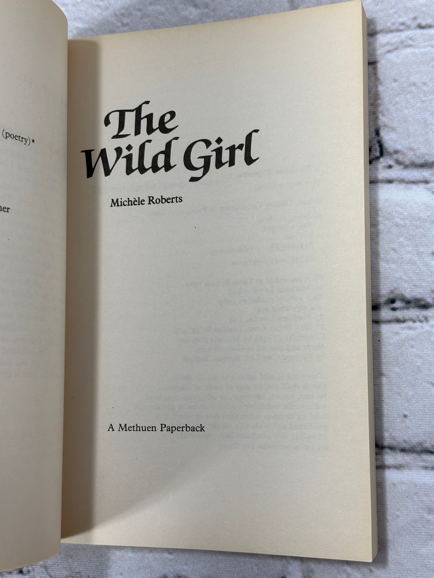 The Wild Girl By Michèle Roberts [1984 · A Methuen Paperback]