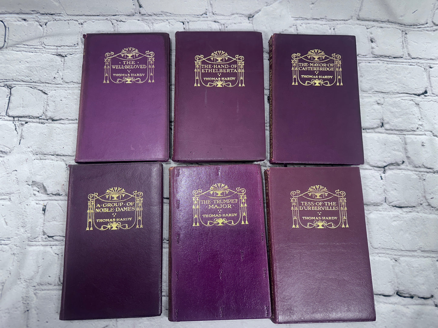 Thomas Hardy [Set of 18 Macmillan's Pocket Library Edition Leather Books · 1919-1920]