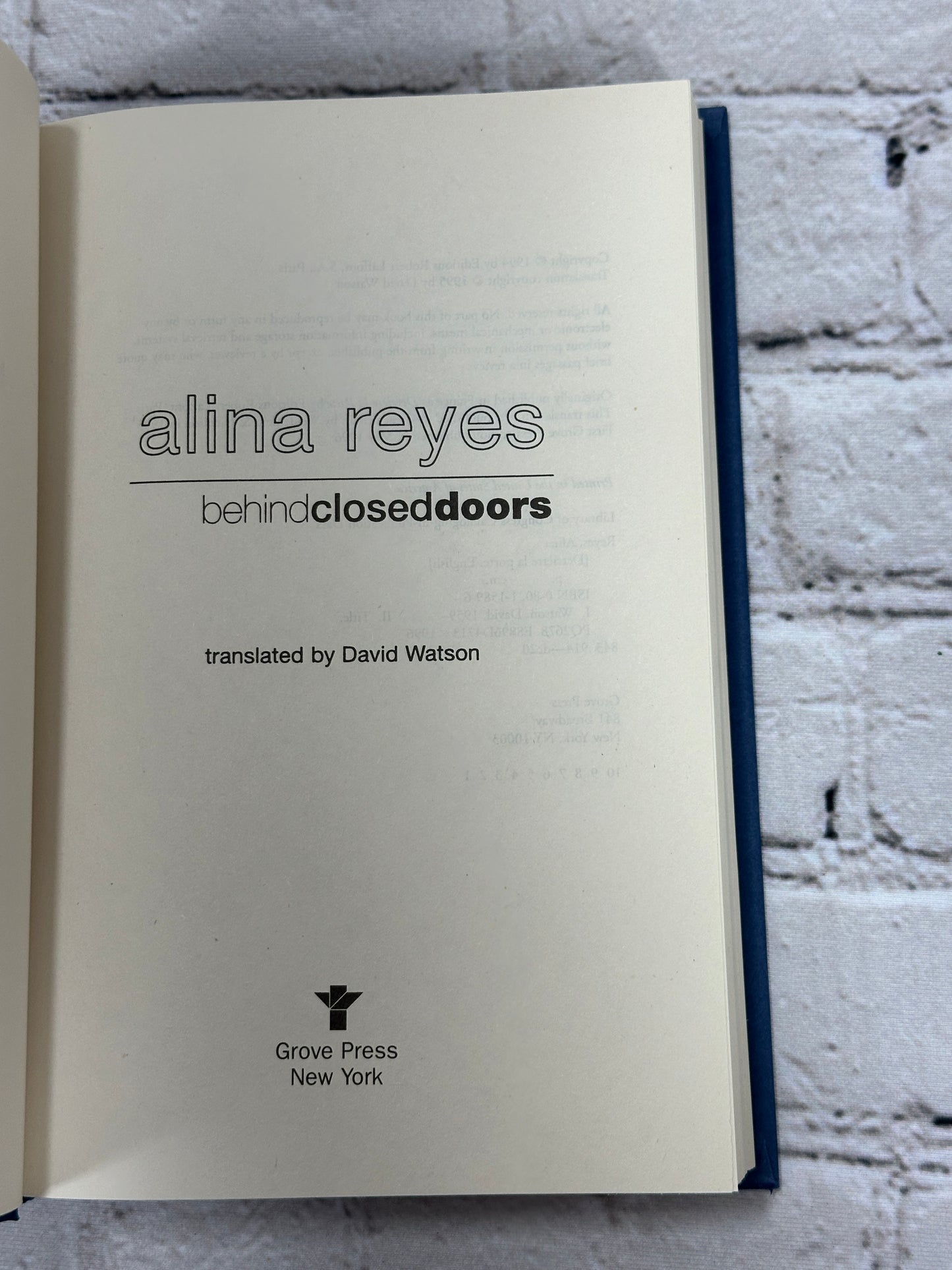 Behind Closed Doors by Alina Reyes [1995 · 1st Print]