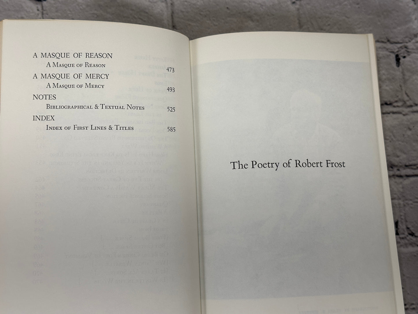 The Poetry Of Robert Frost by Edward Lathem [1969 · First Edition]