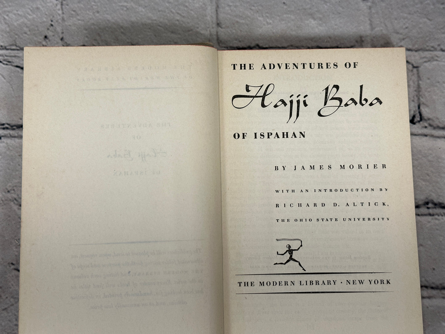 Adventures of Hajji Baba of Ispahan by J. Morier [1954 · Modern Library]